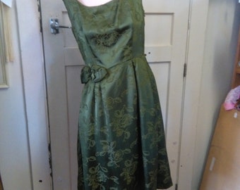 Brocade 1950s Evening Dress
