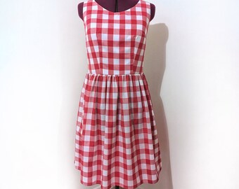Red Gingham Dress