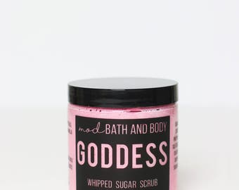 Sugar Scrub | Goddess Whipped Sugar Scrub | Whipped Soap | Bath and Beauty | Exfoliating Scrub