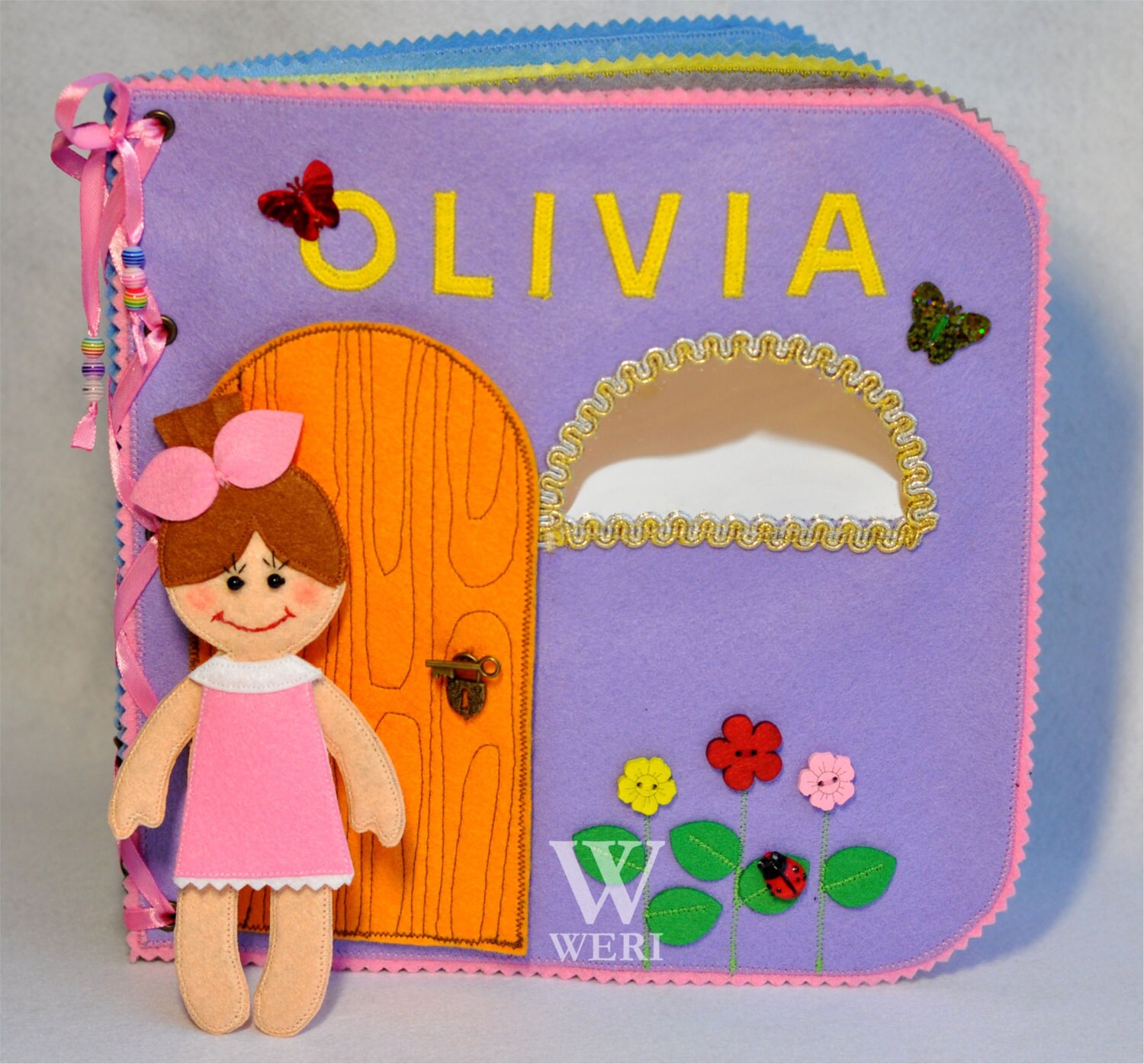 handmade felt quiet book the dollhouse