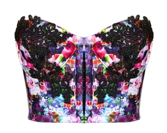 Spring Flower Bustier Size S