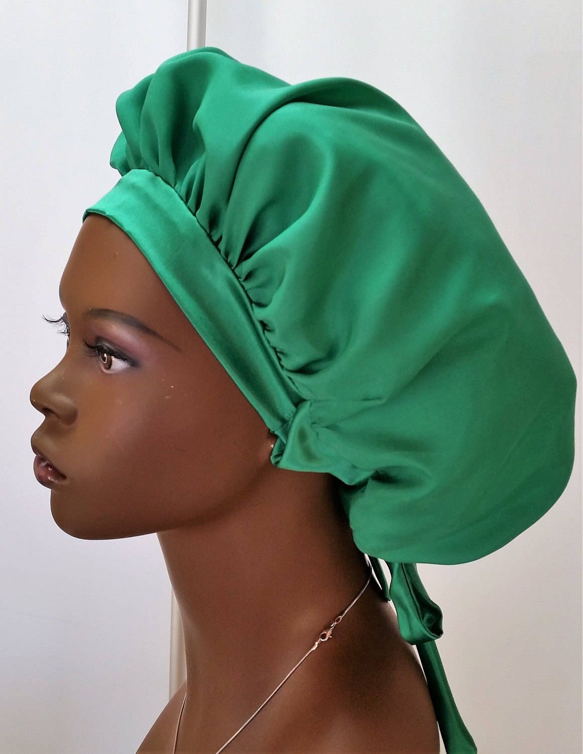 100 Silk Charmeuse GWrap Hair with Plain Front Band
