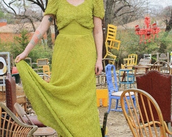 1940s evening gown