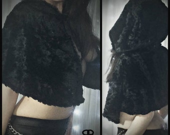 Shadows In The Darkest Of Night Short Hooded Cloak