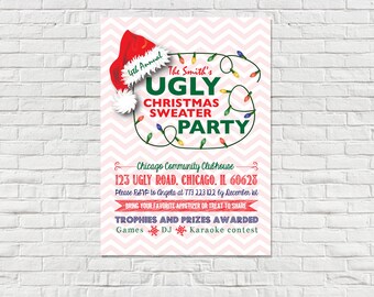 Ugly Sweater Party Invitation