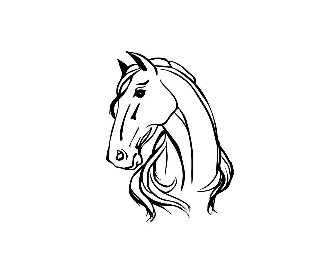 Download Draft horse head download, unique horse svg, dxf, eps, ai ...