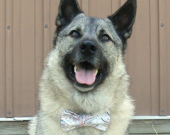 Patriotic Fireworks Pattern Bow Tie