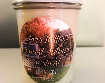 100% Soy Stars Hollow Annual Autumn Festival Gilmore Girls Inspired Scented Candle