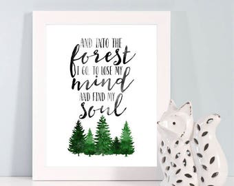 Forest quote | Etsy