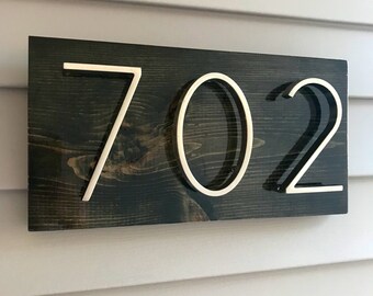 House Number Plaque, house number, address sign, address plaque, metal house numbers, christmas gift, present, outdoor sign, wood sign