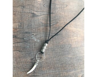 Black Suede Boho Necklace