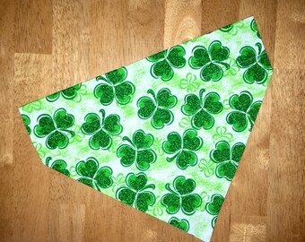 St Patrick's Day Dog Bandana, St Patty's Day Dog Bandana, Clover Dog Bandana, Irish Dog Bandana, Dog Bandana