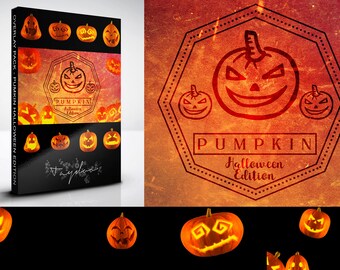 Pumpkin Halloween Edition - 15 Kürbis Overlays