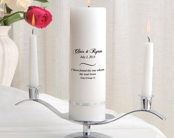 Unity Candle Set - Personalized Wedding Candle Sets - Unity Candles GC330 CP8