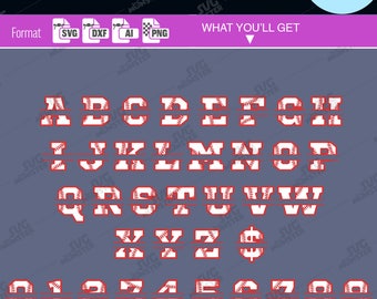 Baseball svg SPLIT BASEBALL FONT svg sport font - Baseball font svg baseball number - cricut fonts svg split number