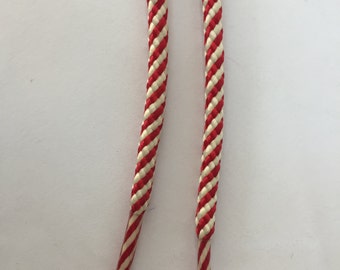 Sugarcane Shoelace, Red and White Shoelace, Christmas Shoelaces, Fancy Shoelaces, Shoe laces for trainer types, Design Shoelaces