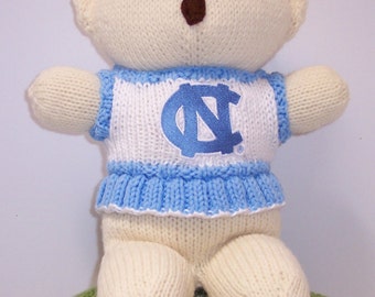 Bear, North Carolina Tar Hills Cheerleader Bear, Baby Girl Bear, Baby Shower Gift, Birthday Gift, Keepsake Bear, Souvenir Bear