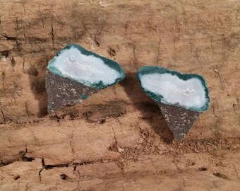 Clearance Ice Cream Cones Geode Pair #589A