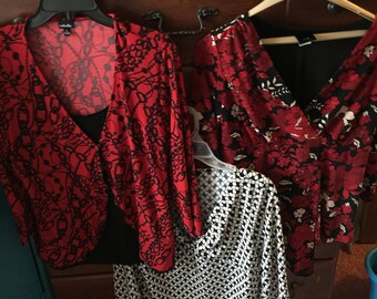 3 Womens spandex shirts