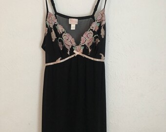 vintage embroidered slip