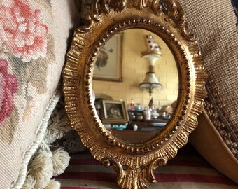 Italian Florentine Wood Gold Ornate Mirror