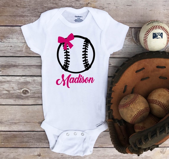 Softball onesie Softball sister baseball shirt baseball