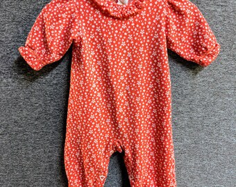 Vintage - Carter's - Romper - One Piece - Red - White
