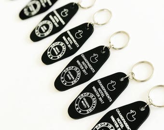Personalized Vintage Hotel Key Chain,Gift Ideas,Personalized,Gift Tags,Baby Shower,Hotel,Business,Custom Gift,Custom Logo,Vintage,Key Chain