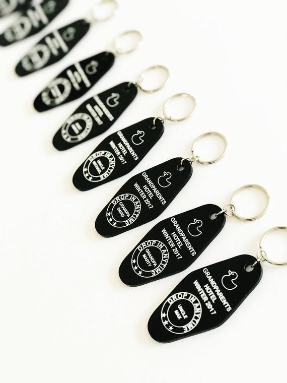 Personalized Vintage Hotel Key ChainGift