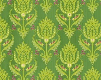 Primavera Damask Green - Patty Young - Riley Blake Designs 100% Quilters Cotton Available in Yards, Half Yards and Fat Quarters