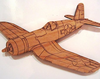 F4U Corsair Wooden Fridge Magnet