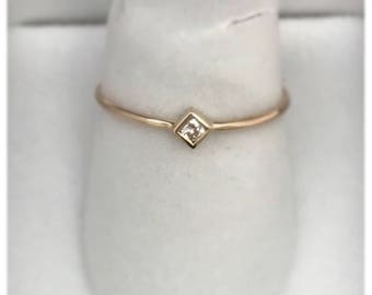 14k yellow gold stackable ring