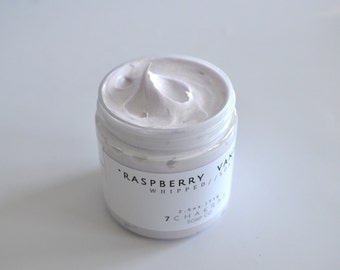 Raspberry Vanilla Whipped Soap, 4 oz jar, Bath Whip, Cream Soap, Fluffy Soap