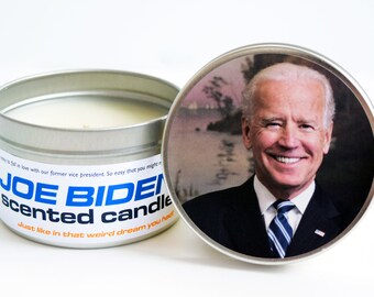 Joe Biden Scented Candle | Funny Mother's Day Gift | Funny Gift for Democrats, or someone from Delaware, or Barack Obama | Political Humor