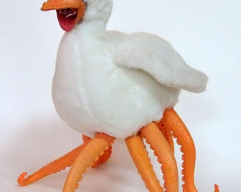 Ducktopus ( = Duck + Octopus) Ugly Teddy ~ Rogue Taxidermy ~ Weird Art Doll
