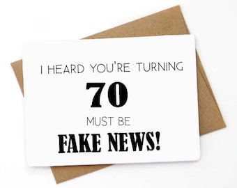 Funny 70th Birthday Card, Funny Greeting Card, Birthday Card for best friend, Birthday Card for co worker, Birthday Card for