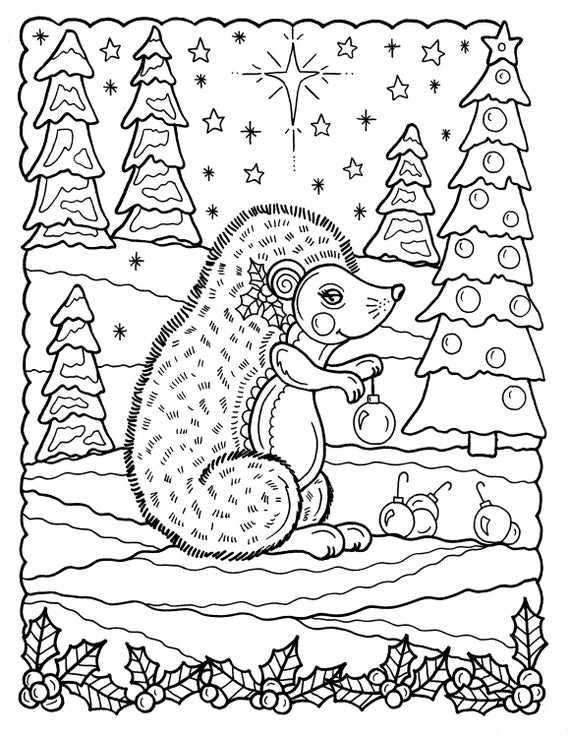 Download 5 Pages of Christmas Coloring pages fun and whimsical