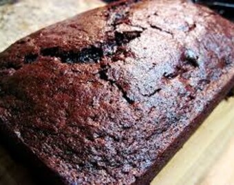 Homemade Chocolate Zucchini Bread/Gluten Free Bread/Sugar Free Bread/Vegan Bread/Birthday/Anniversary Gifts/Edible Gifts/Luncheon