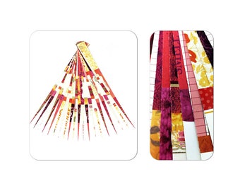 Pre Cut Paper Bead Strips 1" Paper Strips with Gold Foil Laminate for Paper Crafts HL2045A