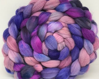 Spinning Fiber Polwarth/Bombyx/Firestar 60/20/20- 7.5oz - Harbor Cognac 2
