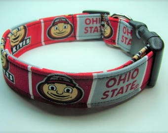 Ohio State Buckeyes Dog Collar