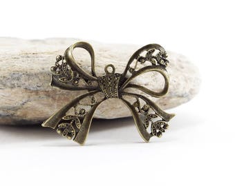 5 charms knot work 42 x 48 mm - Bronze color