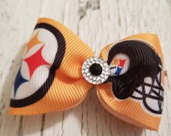 Steelers Bow on French barrette