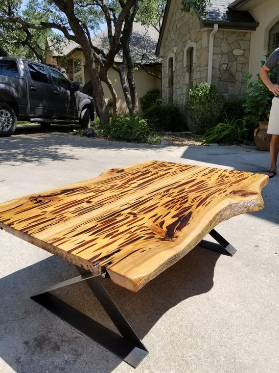 Live Edge Pecky Cypress Coffee Table