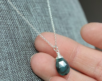 Chrysocolla Sterling Silver Necklace