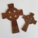 Alder Wood Celtic Style Cross Cut Outs ( Home Decor, Wall Decor, Christmas Gift )