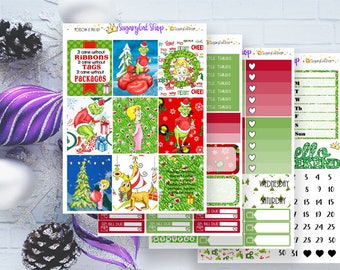 The Grinch Stole Christmas Planner Sticker Kit