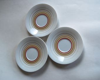 Vintage Set of Three Noritake Saucers