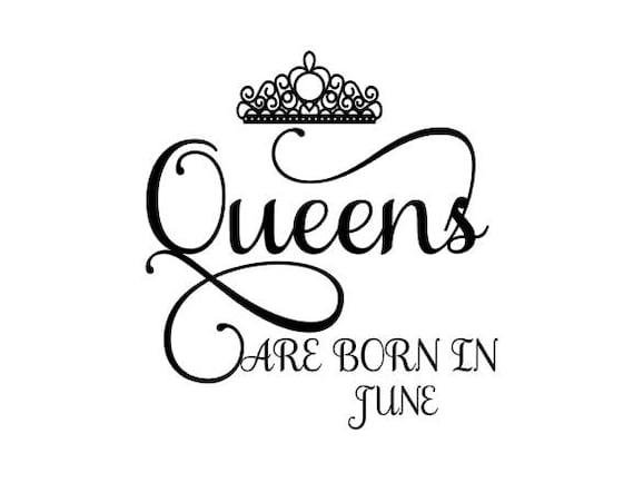 Download Queens are born in June SVG Crown