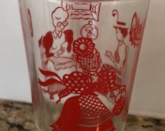 Vintage Swanky Swig Red 3.75 Inches